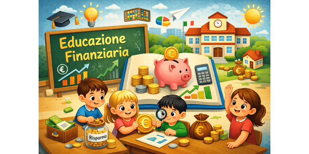 Rappresentazione visiva dell'articolo: Educazione finanziaria: perché dovrebbe essere insegnata a scuola fin dalle elementari